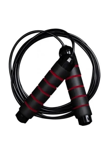 Siyah Kırmızı Stil Atlama Ipi Dolaşmayan Hızlı Hızlı Ip Atlama Ipi Kablolu Tel Aerobik Çelik Ip Atlama Ipi Gym Fitness Ev Egzersizi Ince Vücut (Yurt Dışından)