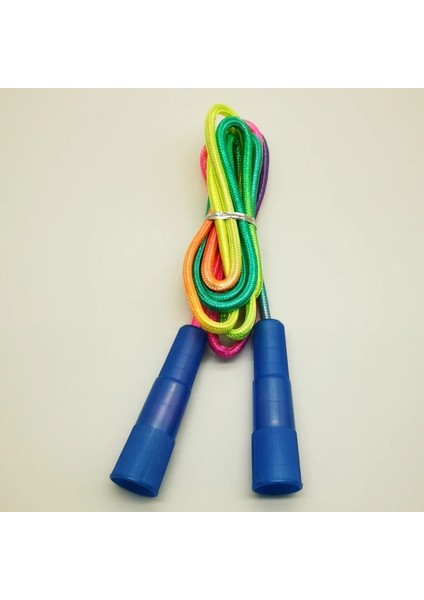 Mavi Stil Çocuklar Gökkuşağı Atlama Ipi Dokuma Pamuklu Çocuklar JR012B (Yurt Dışından)