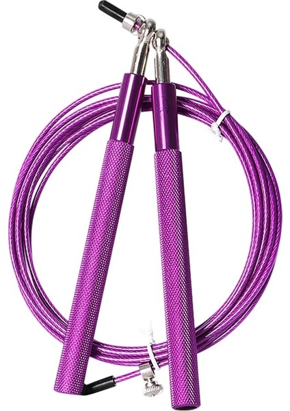 Mor Tarzı Atlama Hızı Atlama Ipi Alüminyum Ayarlanabilir 3 M Metal Rulman Kolu Boks Fitness Egzersiz Eğitimi Için Atlama Ipi (Yurt Dışından)