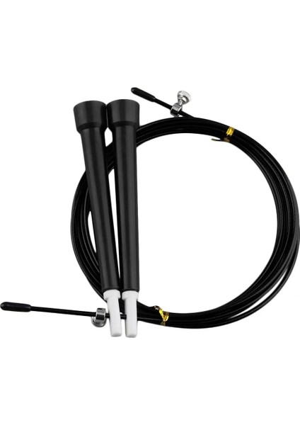Siyah Stil 3m Atlama Ipleri Kablo Çelik Ayarlanabilir Hızlı Hızlı Abs Kolu Atlama Ipleri Crossfit Eğitim Boks Spor Egzersizleri (Yurt Dışından) fiyatları