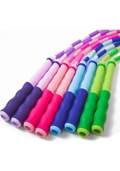 Pembe Tarzı Yaratıcı Yumuşak Bambu Boncuk Ip Atlama Ipi Naylon Atlama Ipi Yetişkin Çocuklar Için Kapalı Spor Egzersiz Fitness Eğitim Ekipmanları Tutmak (Yurt Dışından) modelleri
