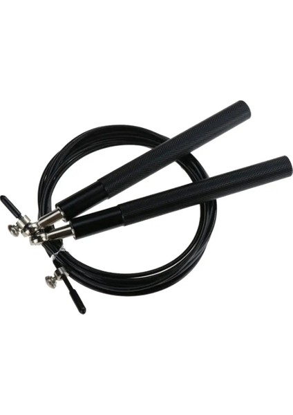 Siyah Stil Alüminyum Saplı Çelik Tel Atlama Ipi Rulman Ip Atlama Ipi Çelik Tel Açık Fitness Vücut Geliştirme Ekipmanları Atlama Ipi (Yurt Dışından)