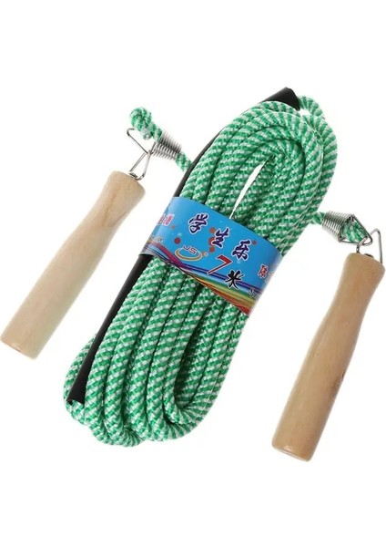 7m Tarzı Sıcak Atlama Ipi Ahşap Saplı Atlama Spor Salonu Okul Grubu Çok Kişi Ip Atlama Fitness Ekipmanları (Yurt Dışından)