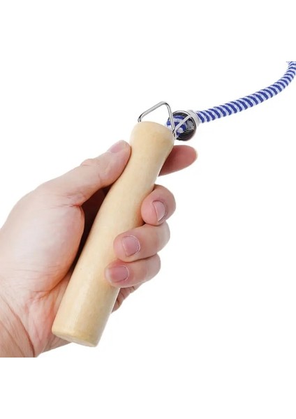 7m Tarzı Sıcak Atlama Ipi Ahşap Saplı Atlama Spor Salonu Okul Grubu Çok Kişi Ip Atlama Fitness Ekipmanları (Yurt Dışından) fırsatları