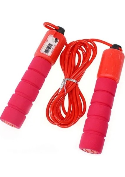 Kırmızı Stil Atlama Ipi Atlama Elektronik Sayaç Ayarlanabilir Hızlı Hızlı Sayma Ip Atlama Ipi Tel Spor Salonu Egzersiz Ekipmanları Ev (Yurt Dışından)