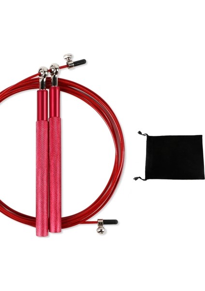Kırmızı Stil Crossfit Atlama Ipi Profesyonel Hız Atlama Fitness Egzersiz Eğitim Ekipmanları Için Taşıma Çantası ile Mma Boks (Yurt Dışından)