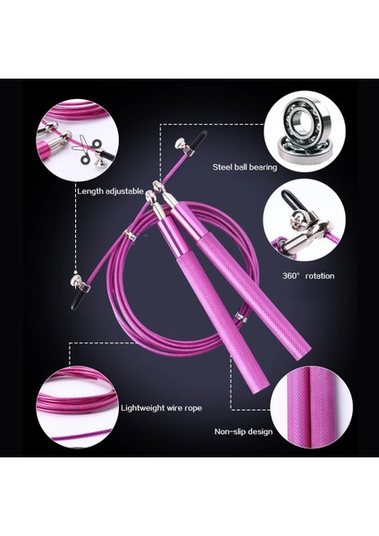 Kırmızı Stil Crossfit Atlama Ipi Profesyonel Hız Atlama Fitness Egzersiz Eğitim Ekipmanları Için Taşıma Çantası ile Mma Boks (Yurt Dışından) modelleri