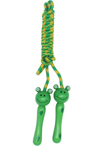 Kurbağa Stili Çocuklar Ip Atlama Ipi Ahşap Saplı Güzel Çizgi Film Ip Atlama Ipi Spor Vücut Geliştirme Incelik (Yurt Dışından)