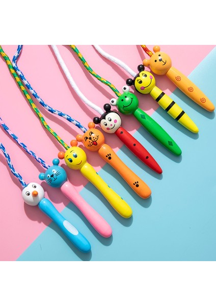 Kurbağa Stili Çocuklar Ip Atlama Ipi Ahşap Saplı Güzel Çizgi Film Ip Atlama Ipi Spor Vücut Geliştirme Incelik (Yurt Dışından) indirimleri