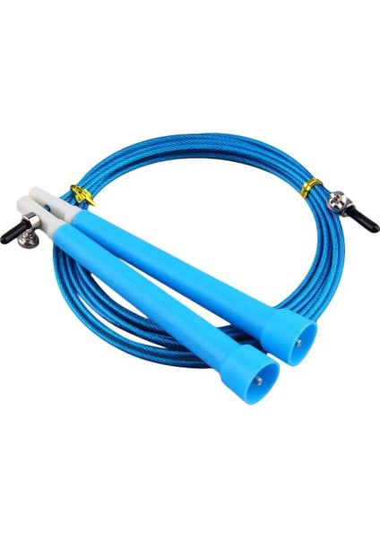 Mavi Stil Tel Ip Atlama Ipi Uzunluğu Ayarlanabilir Ip Atlama Ipi Crossfit Fitness Ekipmanları Yüksek Hızlı Aerobik Çelik 3m Erkek Kadın 3 M (Kişisel) (Yurt Dışından)