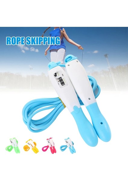 Mavi Stil Sayaç Ayarlanabilir Atlama Ipi ile Atlama Ipi Anti Sargı Iç ve Dış Mekan Egzersizleri Için Aşınmaya Dayanıklı Egzersiz Xr-Sıcak (Yurt Dışından) fiyatları