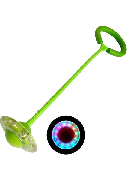 Yeşil Stil Çocuklar Yanıp Sönen LED Atlama Ipi Topu Renkli Ayak Bileği Ip Atlama Ipleri Spor Salıncak Topu Oyuncakları Eğlenceli Oyun Alanı Spor Kitleri (Yurt Dışından)