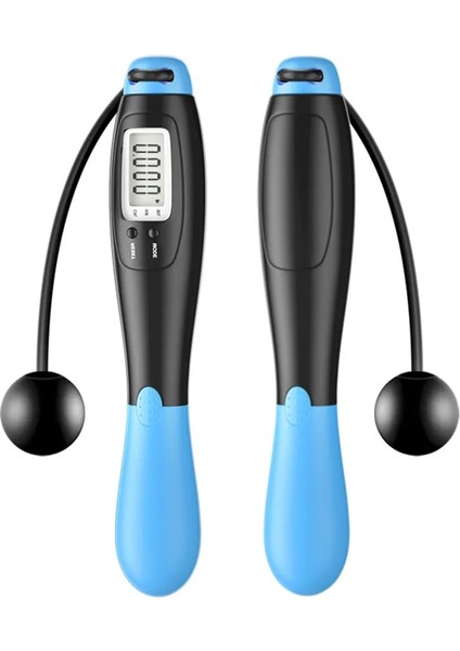 Siyah Mavi Stil Elektronik Sayma ile Akülü Atlama Ipleri Atlama Ipi Açık Kilo Kaybetmek Fitness Ekipmanları Vücut Geliştirme Egzersiz Atlama Ipi (Yurt Dışından)