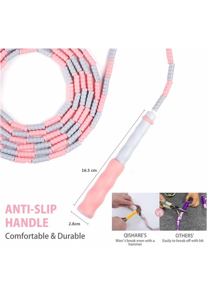 Açık Pembe 2.8m Tarzı 2.8m Yumuşak Boncuk Bambu Ip Atlama Ipi Tpu Atlama Ipi Spor Ekipmanları Spor ve Fitness Ip Atlama Ipi Egzersiz Eğitimi Atlama (Yurt Dışından) indirimleri