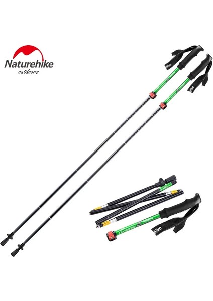 Mavi Stil Naturehike Hafif Beş Bölmeli Baston Ultra Hafif Onge Saplı Profesyonel Kilit Trekking Direği NH15A (Yurt Dışından) modelleri