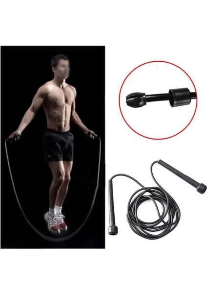 Siyah Stil 260CM Atlama Ipi Spor Salonu Hafif Ayarlanabilir Atlama Ipleri Mma Boks Spor Hız Ipi Crossfit Profesyonel Atlama Ipi (Yurt Dışından) fırsatları