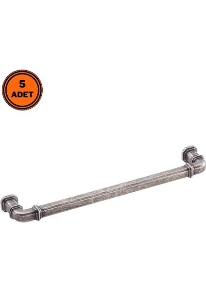 5 Adet Doğanlar Gusto 128 mm Mobilya Kulp Antik Gümüş