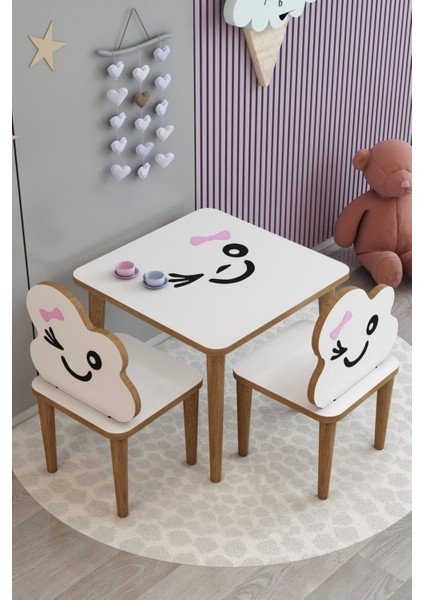 Tekno Trust Çocuk Masa Sandalye Takımı Aktivite Masası Çocuk Oyun Masası Çalışma Masası Çocuk Sandalyesi