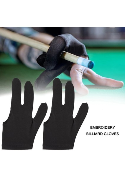 Köprü Başı Mavi Stili 1 Adet Üç Parmak Tam Parmak Snooker Havuz Cue Bilardo Eldiven Sol El Likralı Kumaşlar Nakış Bilardo Aksesuarı (Yurt Dışından) fırsatları
