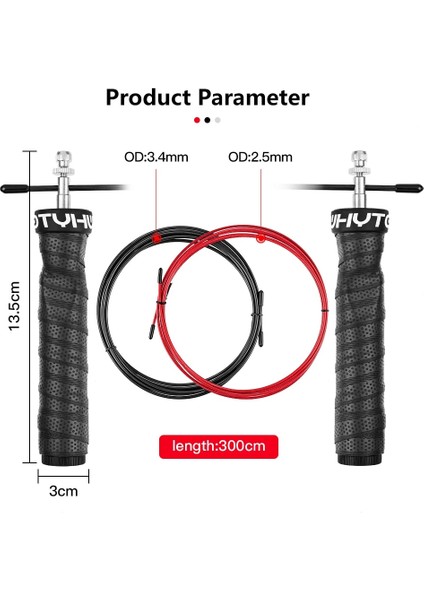 Mavi Stil Hız Atlama Ipi Crossfit Rulman Ip Atlama Ipleri Ağırlıklı Atlama Fitness Tüketim Egzersizi Kaymaz Kolları Ayarlanabilir Tel (Yurt Dışından) modelleri