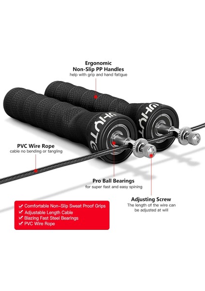 Mavi Stil Hız Atlama Ipi Crossfit Rulman Ip Atlama Ipleri Ağırlıklı Atlama Fitness Tüketim Egzersizi Kaymaz Kolları Ayarlanabilir Tel (Yurt Dışından) fırsatları