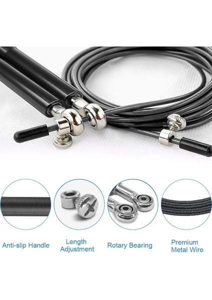 Mor Tarzı Eed Crossfit Atlama Ipi Metal Rulman Kolu Ayarlanabilir Ip Atlama Ipi Corda Ipi Boks Fitness Atlama Egzersiz Eğitimi (Yurt Dışından) indirimleri