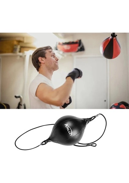 Chaoduo Shop Siyah Beyaz Tarzı Hız Topu Asılı Boks Boks Topu Çift Uçlu Top, Boks Refleks Topu ve Spor Salonu Için Pompa Mma Boks Sporları Boks Torbası (Yurt Dışından)