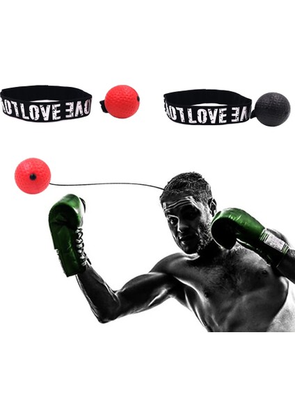 Kırmızı Top Tarzı Boks Refleks Hız Yumruk Topu Mma Sanda Boksör Yükseltme Reaksiyon Kuvveti El Göz Eğitim Seti Stres Boks Muay Thai Egzersiz (Yurt Dışından)