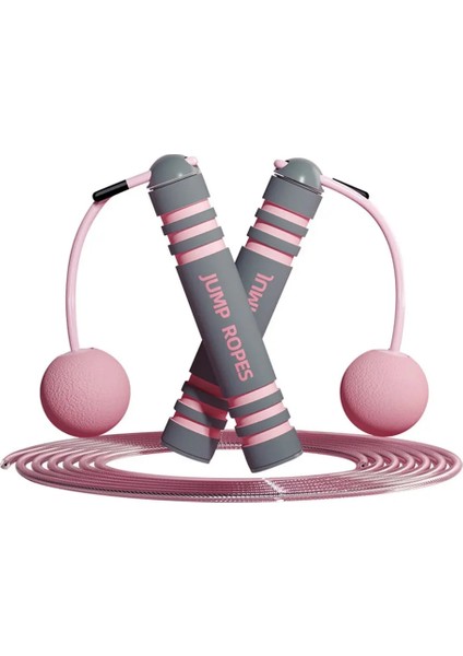 Pembe Stil Atlama Ipi Fitness Spor Ağırlık Taşıyan Ip Atlama Ipi Akülü Top Atlama Ipi Kapalı ve Açık Spor Ekipmanları (Yurt Dışından)