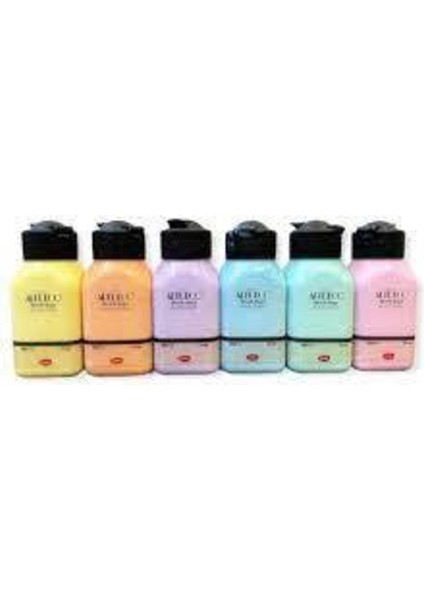 Akrilik Boya 6X75ML Pastel Renkle