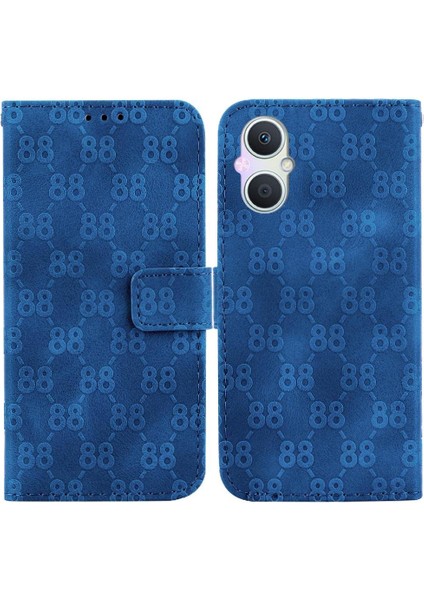 Telefon Kılıfı Için Oppo Oppo 8z/oppo 7z Kickstand Çift 8 Kabartmalı Kart Kapak (Yurt Dışından)