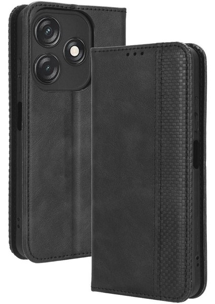 Tecno Kıvılcım 10C Manyetik Kapatma Cüzdan Pu Deri Için Kılıf (Yurt Dışından)