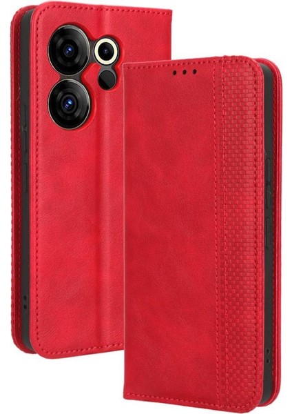 Tecno Camon 20 Premier 5g Cüzdan Pu Deri Manyetik Kapatma Için Kılıf (Yurt Dışından)
