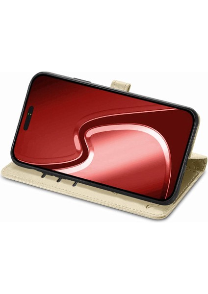 Iphone 15 Için Kılıf Promax Deri Kılıf Kısa Kayış Kapak Kapak Karikatür (Yurt Dışından)