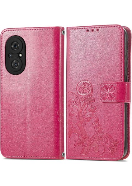 Huawei Onur 50SE Flip Kapak Kılıf Için Kılıf Zarif Iş Dört (Yurt Dışından)