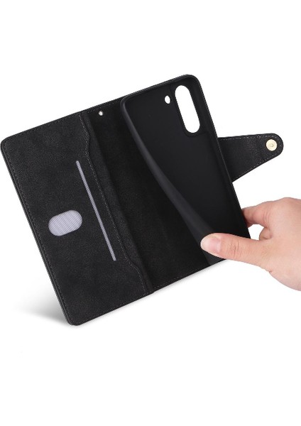 Samsung Galaxy S21 Artı Fermuar Cüzdan Kapak Için Kılıf ile El Kayışı Kartı (Yurt Dışından) indirimleri