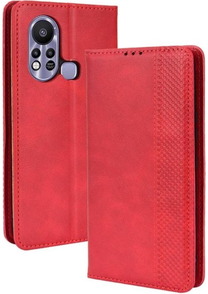 Infinix Sıcak 11S Cüzdan Manyetik Kapatma Pu Deri Kılıf (Yurt Dışından)