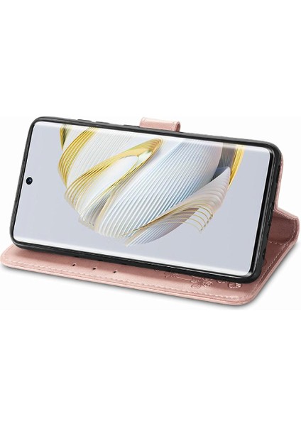 Huawei Nova 10 Için Kılıf Kısa Kayış Deri Kılıf Dört Yapraklı Yonca Flip (Yurt Dışından) fırsatları