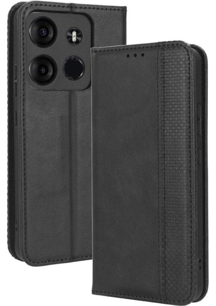 Tecno Spark Go 2023 Manyetik Kapatma Cüzdan Pu Deri Için Kılıf (Yurt Dışından)