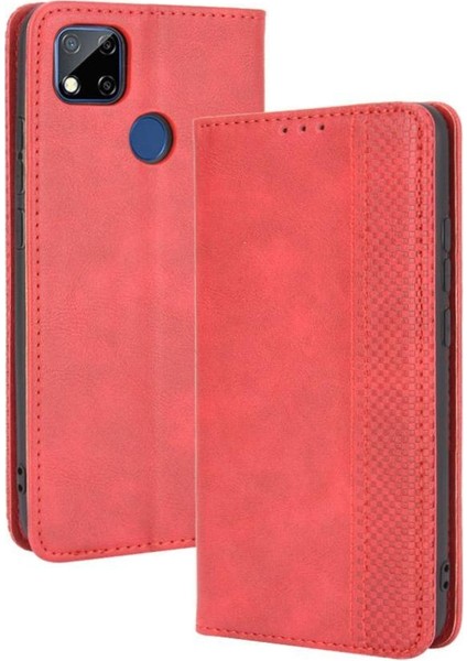 Xiaomi Redmi 9c Cüzdan Manyetik Kapatma Pu Deri Kılıf (Yurt Dışından)