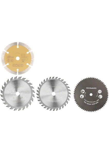 115X10MM Çok Fonksiyonlu Karbür Testere Bıçağı Dairesel Testere Bıçağı 4'lü Set (Yurt Dışından)