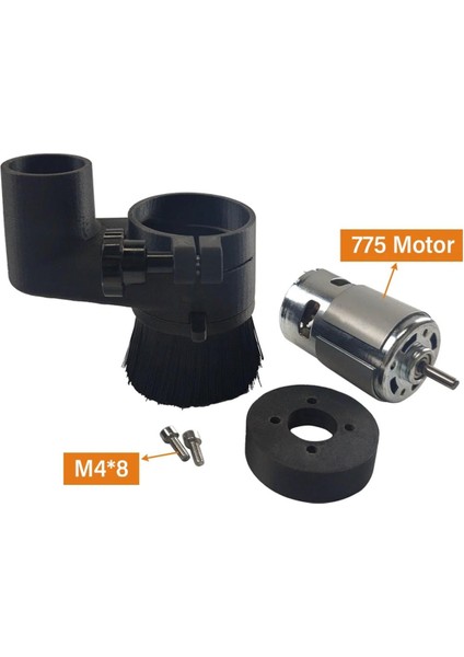 Cnc Gravür Makinesi Aksesuarları Mil Fırçası Toz Geçirmez Fırça 65MM Elektrikli Süpürge Mili (Yurt Dışından)