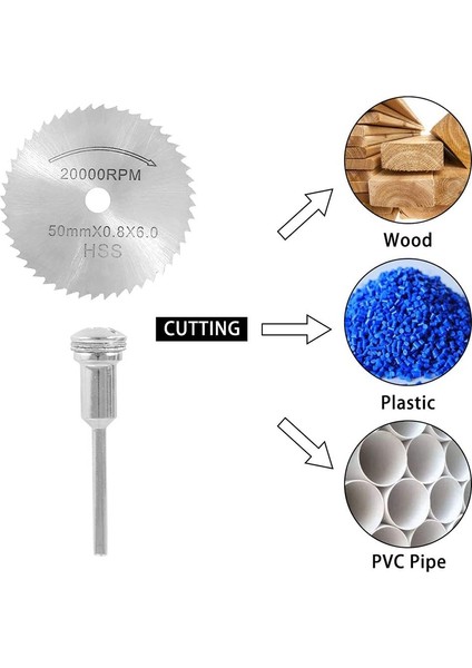 41 Adet Kesme Çarkı Seti Reçine Metal Ahşap Taş Için Döner Alet Kiti (Yurt Dışından) modelleri