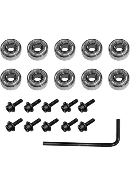 Flyeer 2020 10 Adet Freze Uçları Üstten Monte Bilyalı Rulmanlar Kılavuzu Yönlendirici Ucu Rulman Tamir Yedek Aksesuar Kiti (Yurt Dışından) fiyatları