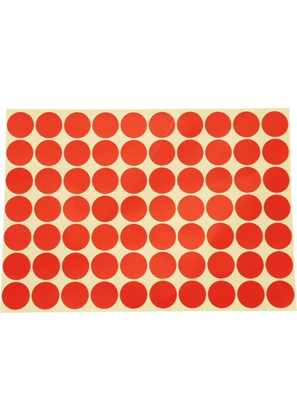 30PCS 19MM Daireler Yuvarlak Kod Çıkartmaları Kendinden Yapışkanlı Yapışkan Etiketler Kırmızı (Yurt Dışından) modelleri