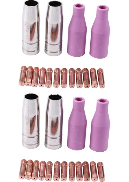 Mig Nozul Seti 32 Adet AK15 Kaynak Torç Kapağı Ucu Kontak 0.8mm MB15 Seramik Aksesuarları (Yurt Dışından) modelleri