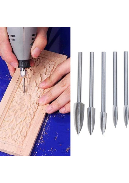 Srıwen 2020 5 Adet Ahşap Oyma ve Gravür Matkap Aksesuarları Bit Döner Aletler Için Evrensel Donanım (5 Adet) (Yurt Dışından) fırsatları