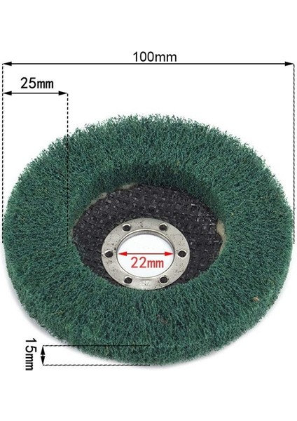 Flyeer 10 Adet Naylon Fiber Mop Taşlama Parlatma Parlatıcı Tekerlek Ovma Pedi Taşlama Diski Açı Öğütücü Için Metal Parlatıcı (Yurt Dışından)