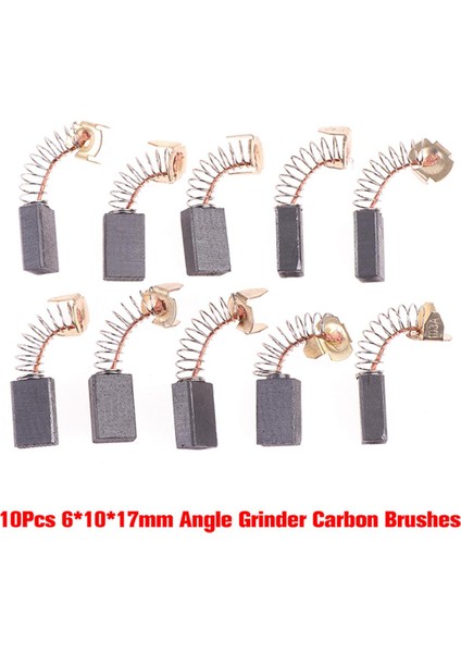 10 Adet Açı Öğütücü Karbon Fırçalar 6*10*17MM Elektrikli Alet Motorları Yedek Parça Güneş Işığı Süper Mağaza (Yurt Dışından)