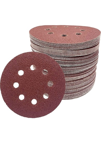 Inç 8 Delikli Zımpara Diski 40 60 80 150 240 320 Kum Çeşitli Aşındırıcı Zımpara Kağıdı Kanca ve Döngü Orbital Zımpara Pedi (Yurt Dışından) fiyatları